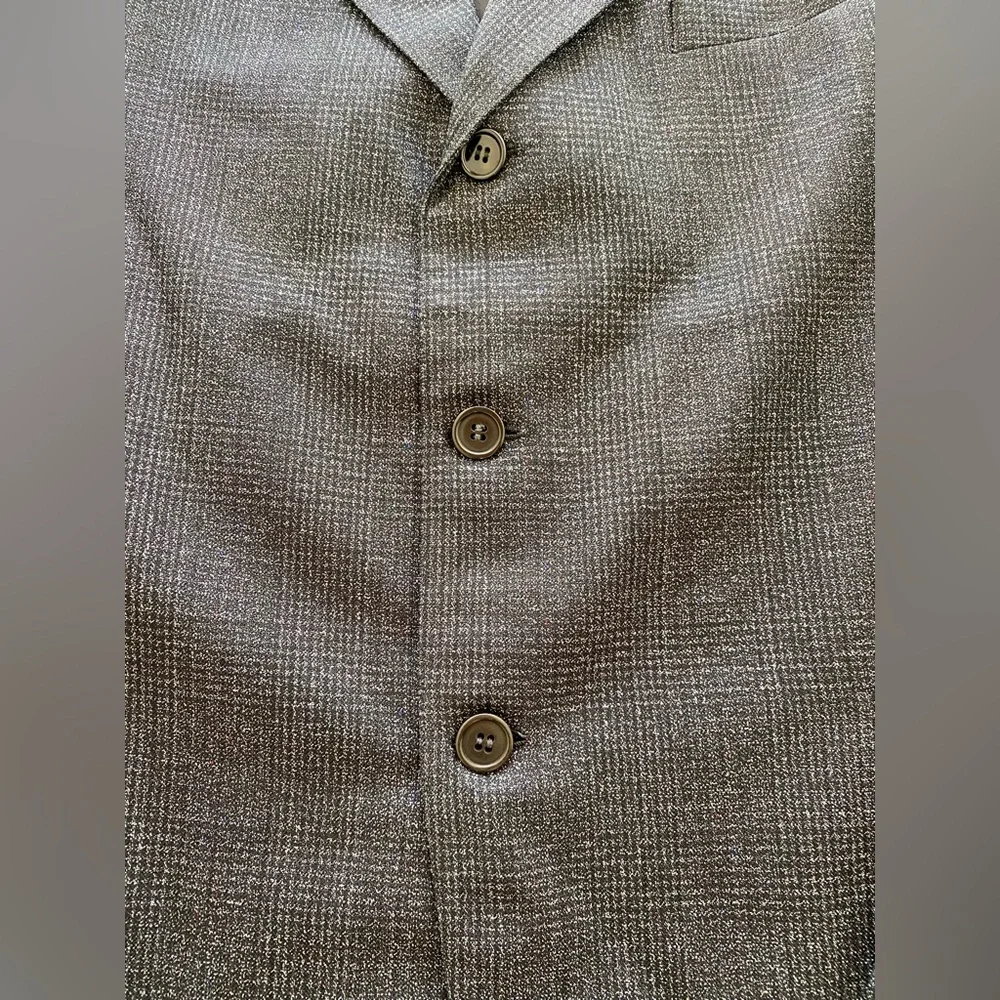 1930s Union Made Strictly Custom Tailoring Dark Grey Men's Blazer Mob Clean Cut - Picture 2 of 12